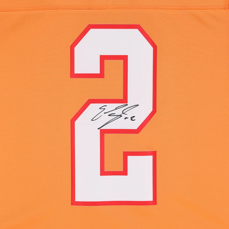 Emeka Egbuka Tampa Bay Buccaneers Autographed Orange Nike Vapor Fuse Limited Jersey