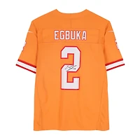 Emeka Egbuka Tampa Bay Buccaneers Autographed Orange Nike Vapor Fuse Limited Jersey