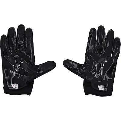 Emeka Egbuka Tampa Bay Buccaneers Autographed Player-Worn Black adidas Gloves from the 2025-26 NFL Season