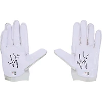 Gants adidas blancs et orange portés et autographiés par Emeka Egbuka, des Buccaneers de Tampa Bay, lors de la saison NFL 2025-2026 - NF70448704-05