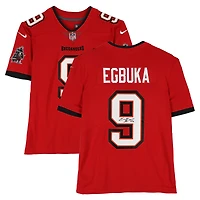 Maillot rouge Nike Limited autographié par Emeka Egbuka des Tampa Bay Buccaneers