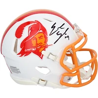 Casque Riddell rétro Speed ​​Mini autographié par Emeka Egbuka des Tampa Bay Buccaneers 1976-96