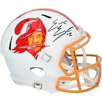 Emeka Egbuka Tampa Bay Buccaneers Autographed Riddell 1976-96 Throwback Speed Replica Helmet  