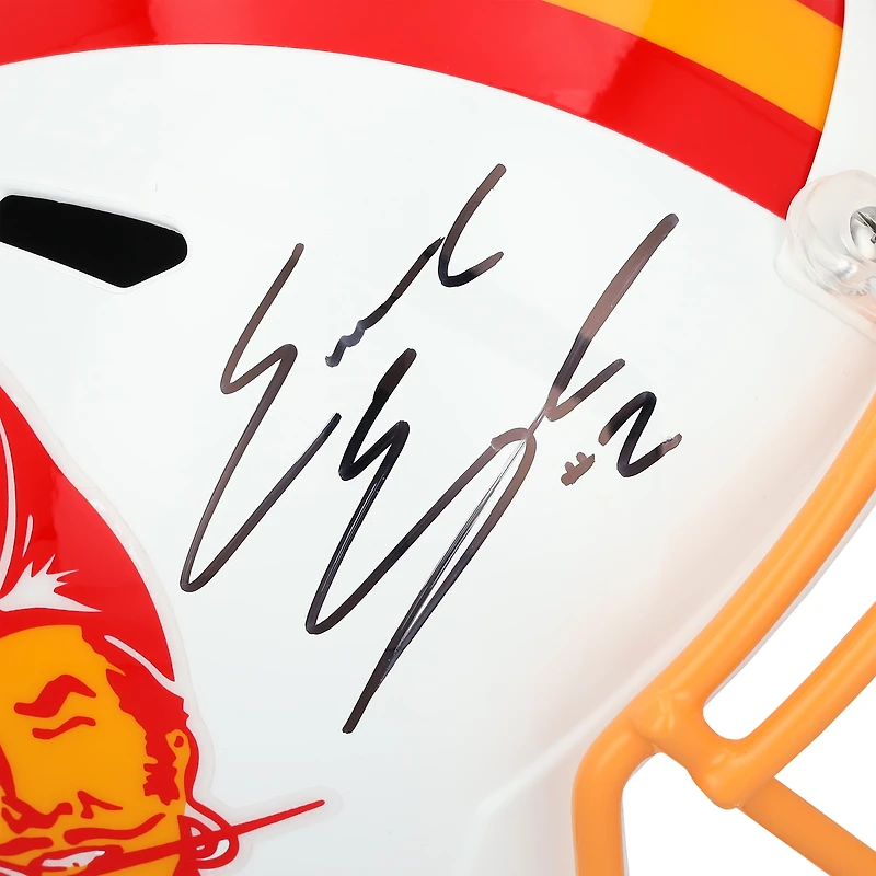 Emeka Egbuka Tampa Bay Buccaneers Autographed Riddell 1976-96 Throwback Speed Replica Helmet  
