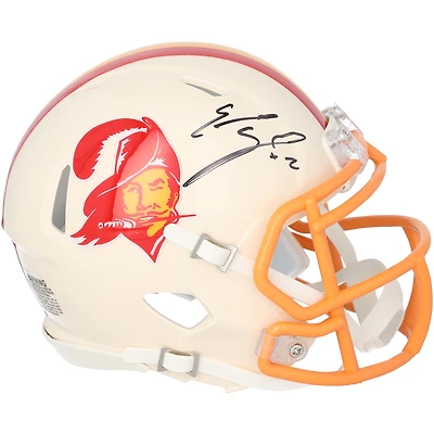Emeka Egbuka Tampa Bay Buccaneers Autographed Riddell Retro Speed Mini Helmet