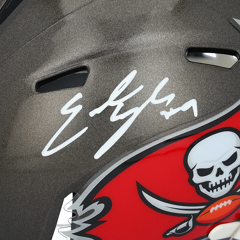 Emeka Egbuka Tampa Bay Buccaneers Autographed Riddell Speed Mini Helmet