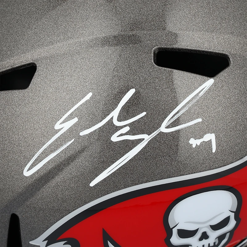 Réplique du casque Riddell Speed ​​autographié par Emeka Egbuka des Tampa Bay Buccaneers