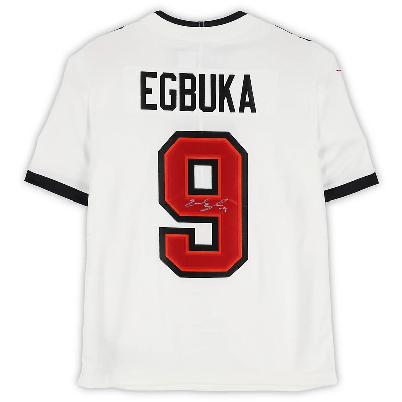 Emeka Egbuka Tampa Bay Buccaneers Autographed White Nike Limited Jersey