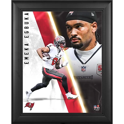 Emeka Egbuka Tampa Bay Buccaneers Framed 13" x 16" Radiance Collage