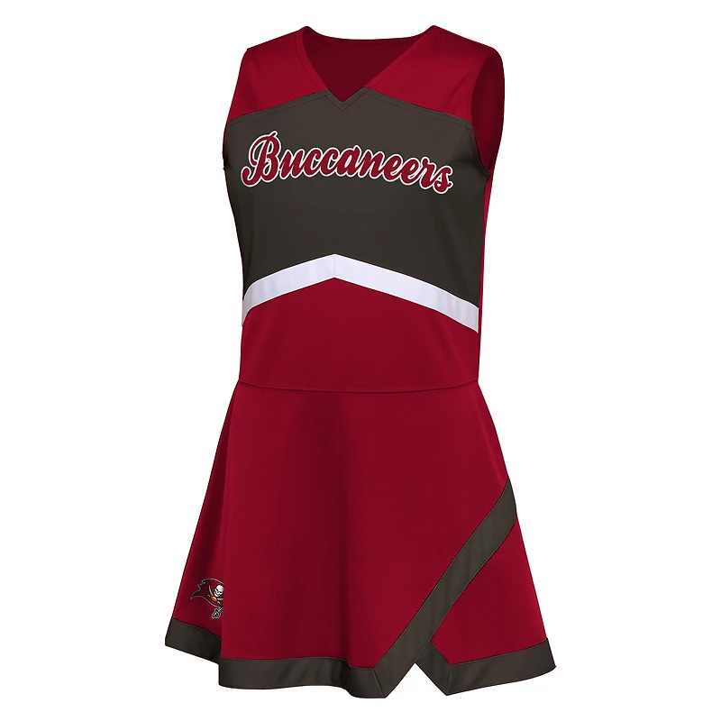 Girls Preschool Red Tampa Bay Buccaneers Two-Piece Cheer Captain Jumper Dress with Bloomers Set