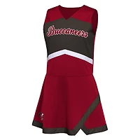 Girls Preschool Red Tampa Bay Buccaneers Two-Piece Cheer Captain Jumper Dress with Bloomers Set