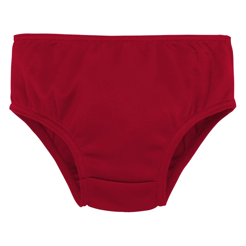 Filles préscolaires rouge Tampa Bay Buccaneers deux pièces Cheer Captain Jumper robe avec Bloomer ensemble