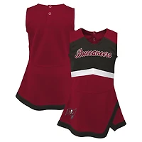 Robe rouge de capitaine des Tampa Bay Buccaneers pour petites filles avec bloomers