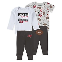 Vêtements pour bébés et nouveau-nés par Erin Andrews Tampa Bay Buccaneers Ensemble trois pièces Body pantalon Turn Me Around