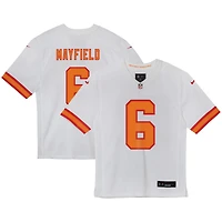 Maillot de match blanc '76 des Tampa Bay Buccaneers pour bébé Baker Mayfield