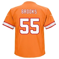 Maillot de jeu Nike Derrick Brooks orange des Tampa Bay Buccaneers pour enfant