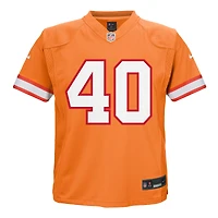 Maillot Nike Mike Alstott orange pour enfant, joueur remplaçant des Tampa Bay Buccaneers