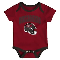 Infant Outerstuff  Tampa Bay Buccaneers All Day Play Three-Piece Bodysuit Set