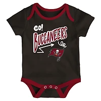 Infant Outerstuff  Tampa Bay Buccaneers All Day Play Three-Piece Bodysuit Set