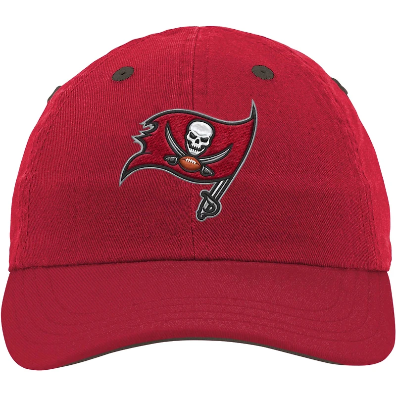Casquette souple rouge Tampa Bay Buccaneers Team Slouch Flex pour bébé