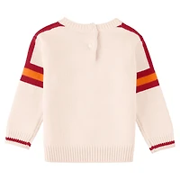 Pull rétro à imprimé Tampa Bay Buccaneers de couleur crème pour bébé WEAR by Erin Andrews