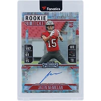 Carte de recrue autographiée de Jalen McMillan (Buccaneers de Tampa Bay) 2024 Panini Contenders Cracked Ice, n° 131, n° 14/23