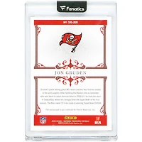 Jon Gruden Tampa Bay Buccaneers Autographed 2025 Panini National Treasures #SIG-JGN #15/49 Card