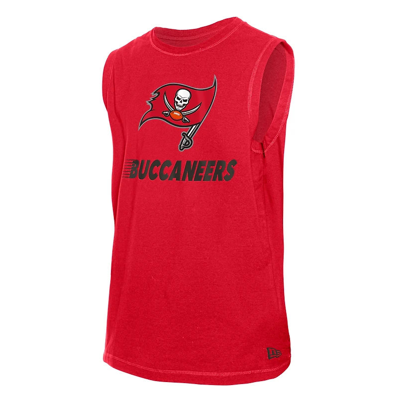 Débardeur de la collection Leisure des Tampa Bay Buccaneers New Era pour homme, rouge