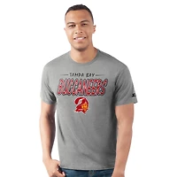 T-shirt Prime Time gris chiné pour homme des Buccaneers de Tampa Bay
