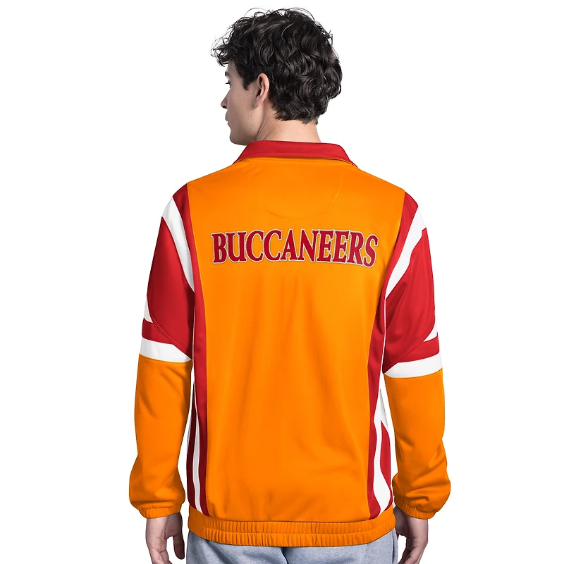 Men's Starter Orange Tampa Bay Buccaneers Contender Vintage Logo Full-Zip Track Jacket