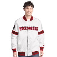 Veste universitaire blanche à boutons-pression Scout des Buccaneers de Tampa Bay pour homme