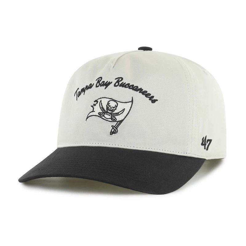 Men's '47 Cream/Black Tampa Bay Buccaneers Safe Bet Stable Hitch Adjustable Hat