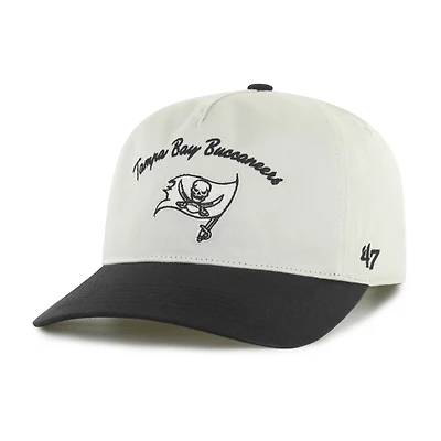 Men's '47 Cream/Black Tampa Bay Buccaneers Safe Bet Stable Hitch Adjustable Hat