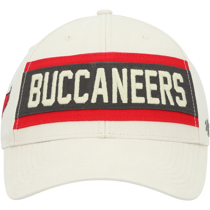 Men's '47 Cream Tampa Bay Buccaneers Crossroad MVP Adjustable Hat