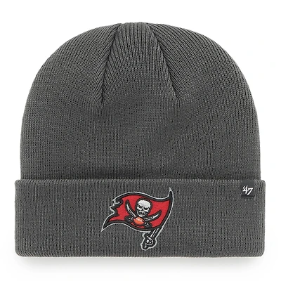 Bonnet en tricot basique à revers pour homme '47 Graphite Tampa Bay Buccaneers