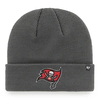 Bonnet en tricot basique à revers pour homme '47 Graphite Tampa Bay Buccaneers