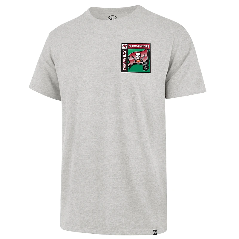 Men's '47  Gray Tampa Bay Buccaneers Chrome Plate Franklin T-Shirt