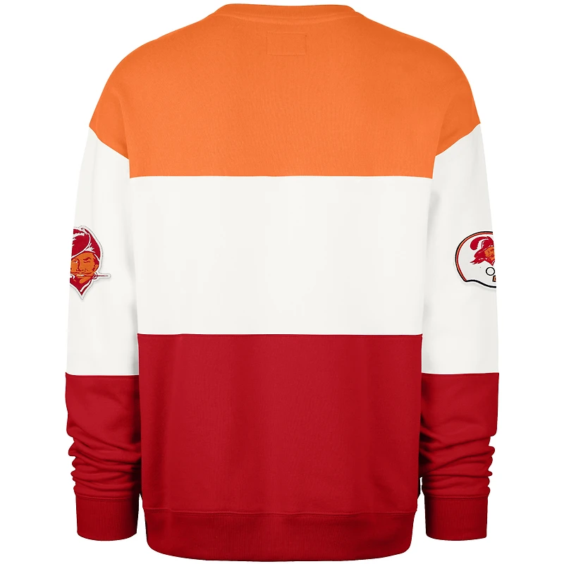Men's '47  Orange/Red Tampa Bay Buccaneers Throwback Breeze Maximalist Sweatshirt