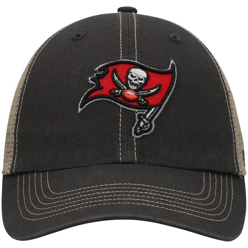 Men's '47 Pewter/Natural Tampa Bay Buccaneers Trawler Trucker Clean Up Snapback Hat