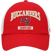 Casquette '47 rouge/blanc Tampa Bay Buccaneers Morgantown Trucker Clean Up Snapback pour homme