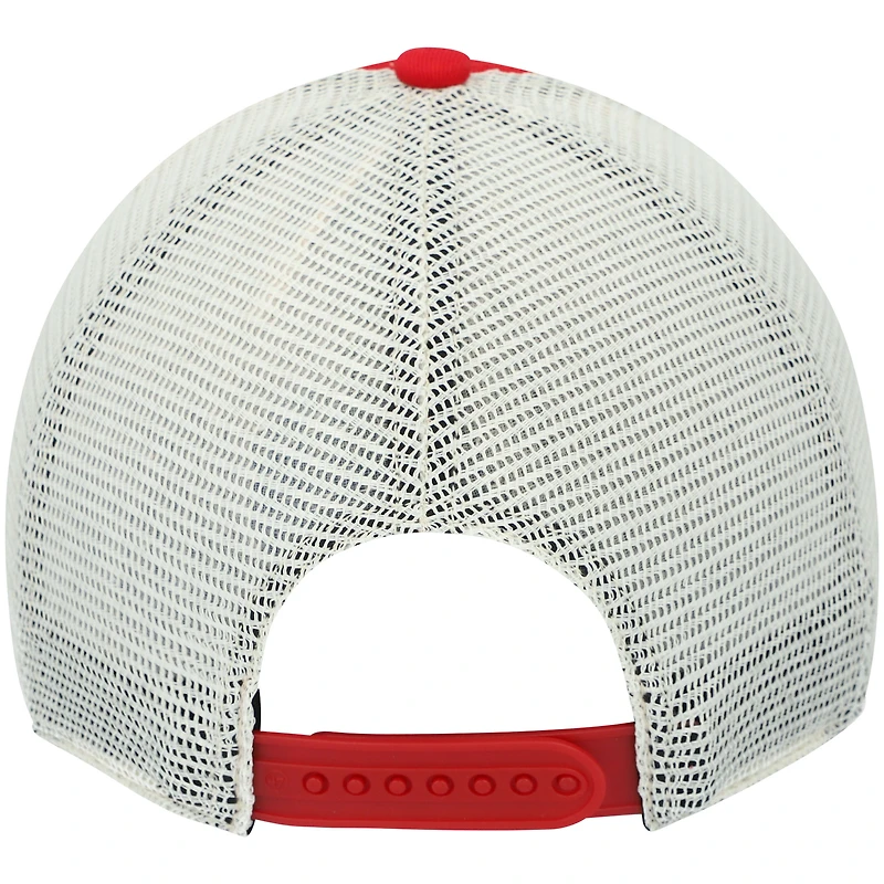 Casquette '47 rouge/blanc Tampa Bay Buccaneers Morgantown Trucker Clean Up Snapback pour homme