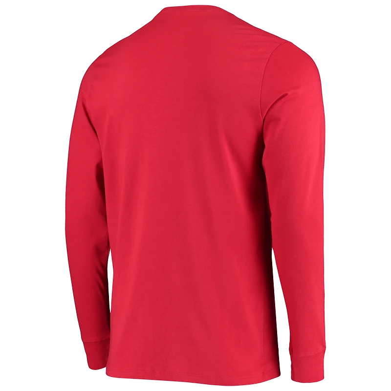 T-shirt à manches longues pour homme '47 Red Tampa Bay Buccaneers Blockout Super Rival