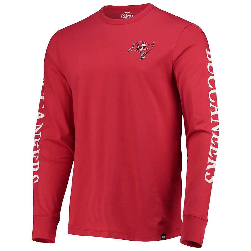 T-shirt à manches longues Franklin Tampa Bay Buccaneers '47 rouge pour homme