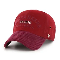 Men's '47 Red Tampa Bay Buccaneers Ridgeway Clean Up Adjustable Hat