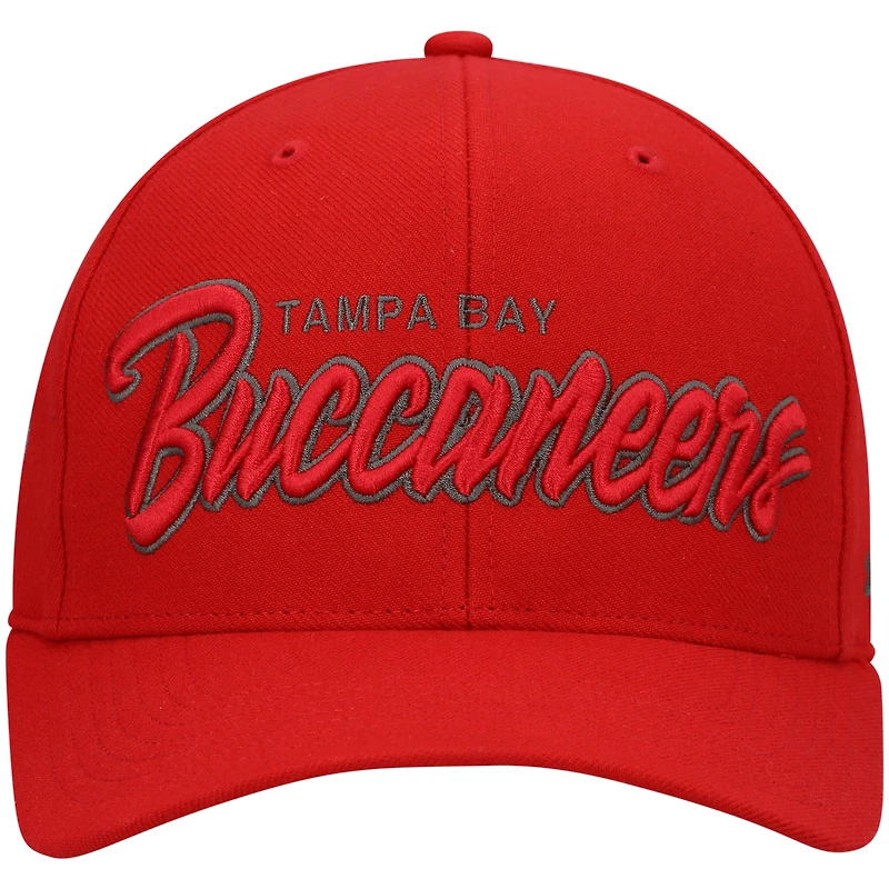 Casquette '47 Red Tampa Bay Buccaneers Street Script MVP Snapback pour homme