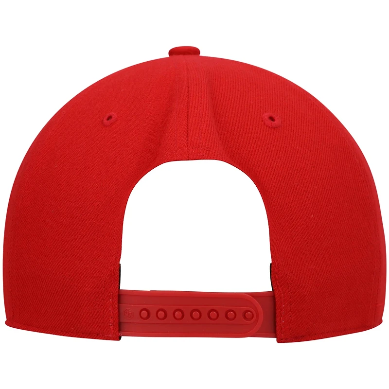 Casquette '47 Red Tampa Bay Buccaneers Street Script MVP Snapback pour homme