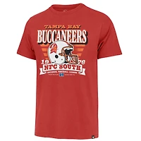 T-shirt rétro rouge à rayures pour homme « 47 » des Tampa Bay Buccaneers, motif Franklin