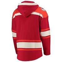 Men's '47 Red Tampa Bay Buccaneers Throwback Lacer Pullover Hoodie