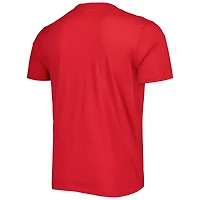 Men's '47 Red Tampa Bay Buccaneers Wordmark Rider Franklin T-Shirt