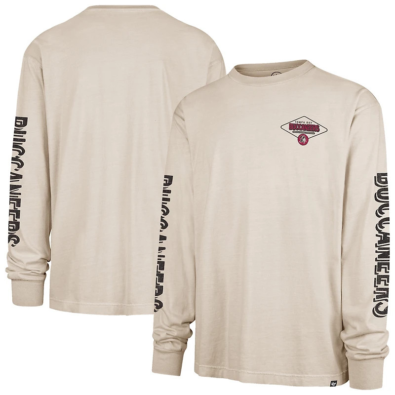 Men's '47 Tan Tampa Bay Buccaneers Cairn Ravine Foundation Throwback Long Sleeve T-Shirt